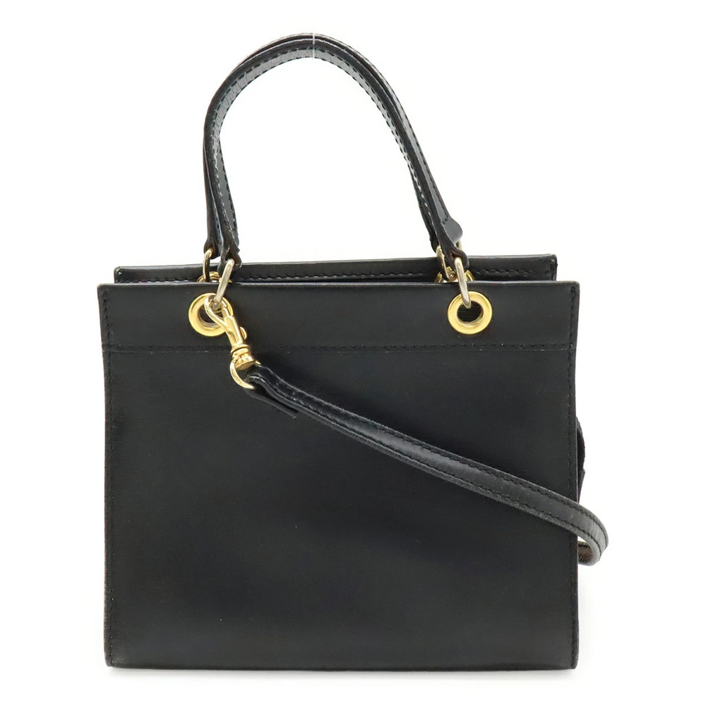 Celine 2way Crossbody Leather Black